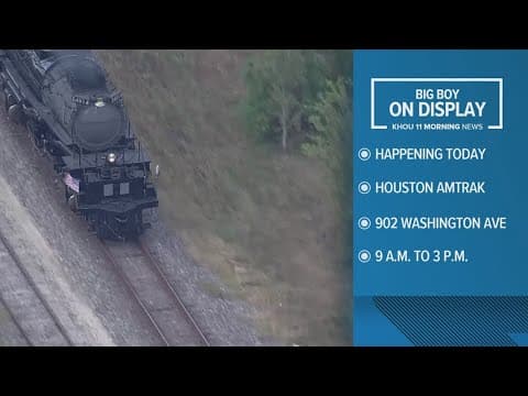 The world's largest operational steam locomotive is in Houston this weekend
