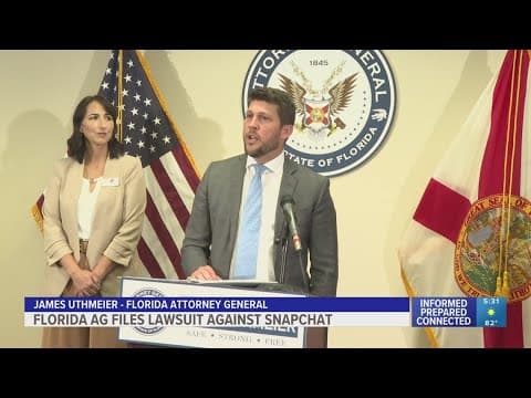 Florida attorney general sues Snapchat over violation of state law
