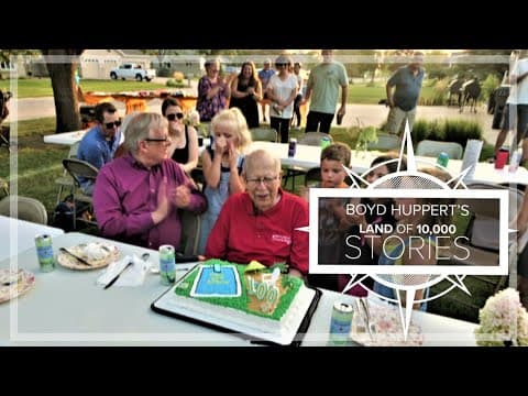At 94 he built a pool for the neighborhood kids. See the special way they marked his 100th birthday