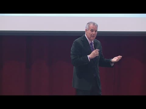 Dom Tiberi speaks to students at Big Walnut as part of Maria's Message