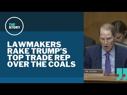 Senators from Oregon, Washington grill Trump trade rep over tariffs