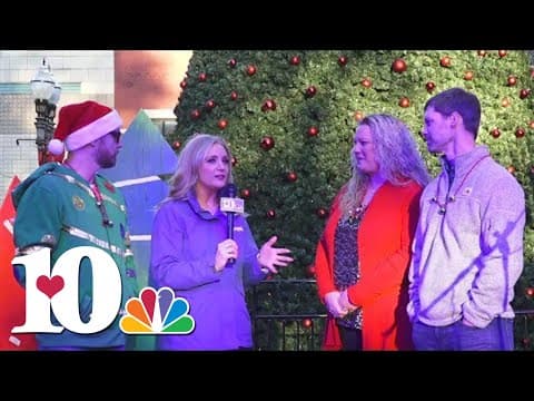 Mikki Norwood performs during the Celebration of Lights in downtown Knoxville