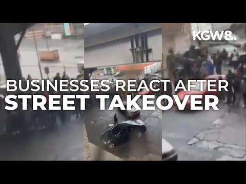 Businesses worried about safety after Northeast Portland street takeover
