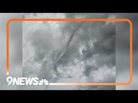 Funnel cloud spotted near DIA, tornado warning issued for part of Elbert County