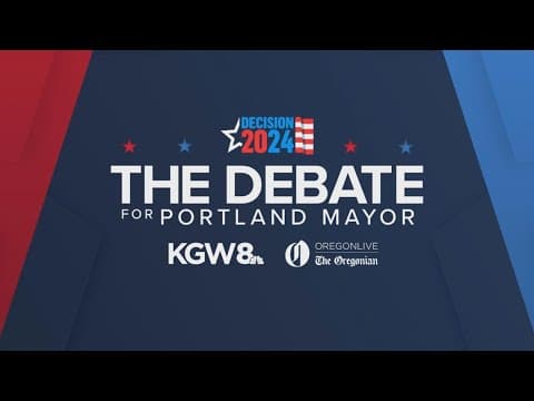 Debate for Portland mayor | KGW Special Edition