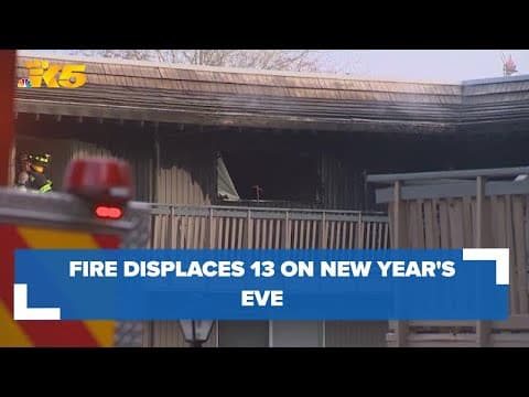 Renton apartment fire displaces 10 adults, 3 children on New Year's Eve