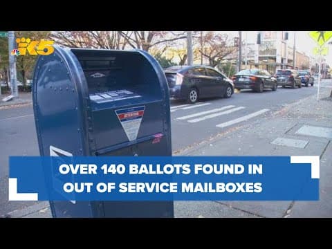 Over 140 ballots found in 'out of service' mailboxes across Washington