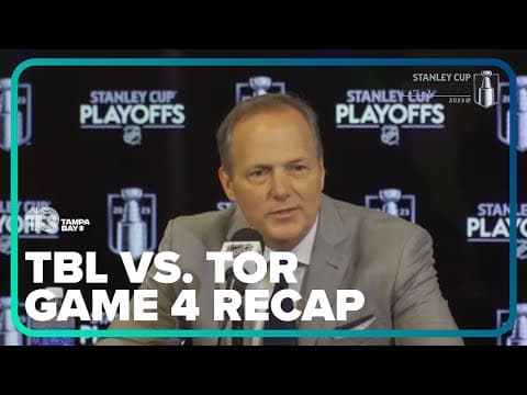 Game 4 recap: Tampa Bay Lightning blow 4-1 lead, lose to Toronto Maple Leafs in overtime