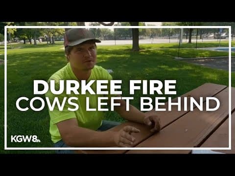 Firefighter battling Durkee Fire says he couldn't save hundreds of cows