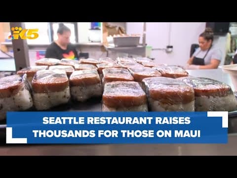 Marination restaurant in Seattle raises tens of thousands to support those impacted on Maui