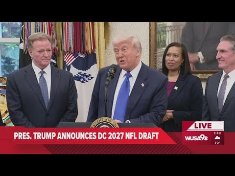 Washington to host the 2027 NFL Draft on the National Mall | Full News Conference