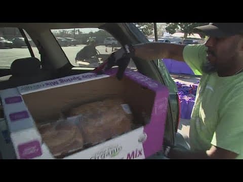 Harvey church holds food drive for families affected by tornado