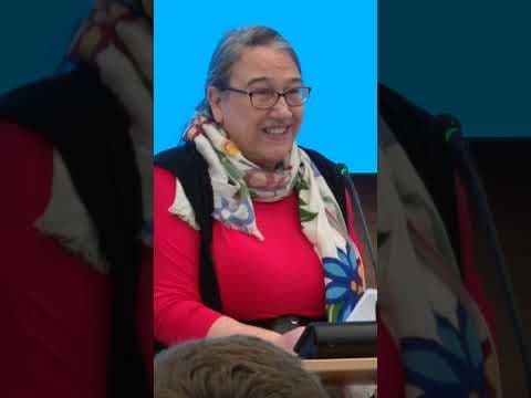 Minneapolis Poet Laureate Heid Erdrich reads from her poem, “This is the city dreaming in winter.”