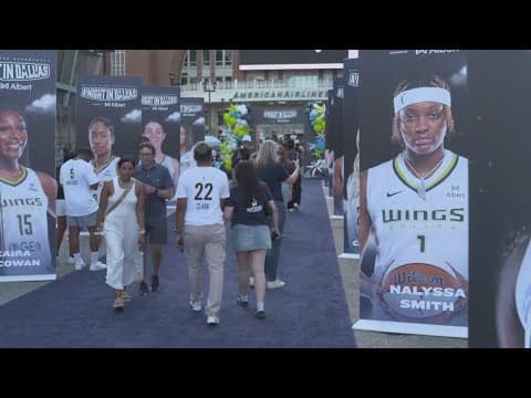 Fans pack the American Airlines Center for Dallas Wings vs. Indiana Fever matchup
