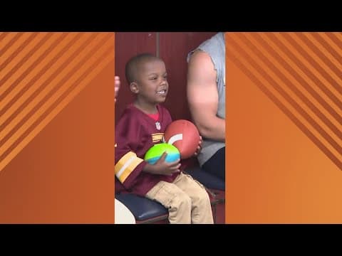 Jayden Daniels surprises child with heart disease for Make-a-Wish | Get Uplifted