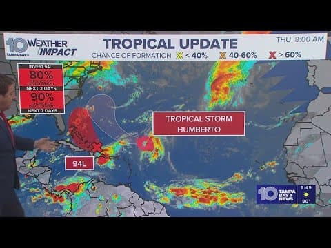 Tracking the Tropics: Humberto could become a major hurricane over the weekend