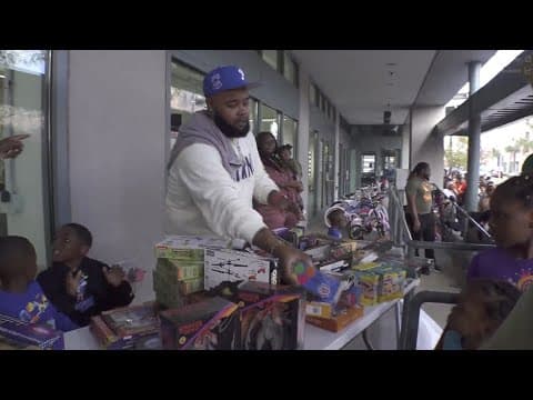 Local business hosts toy giveaway for Christmas, nearly 65 bikes were given away