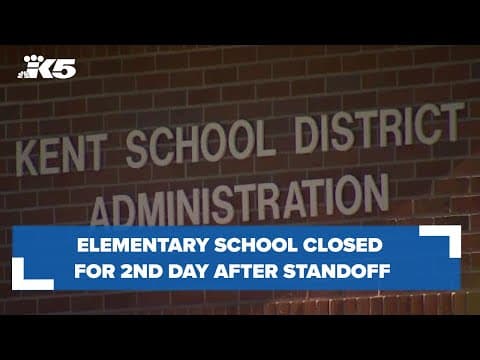 Kent elementary school closed for 2nd day after standoff near playfields