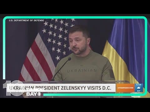 Zelenskyy visits Washington, D.C. as U.S. aid package stalls