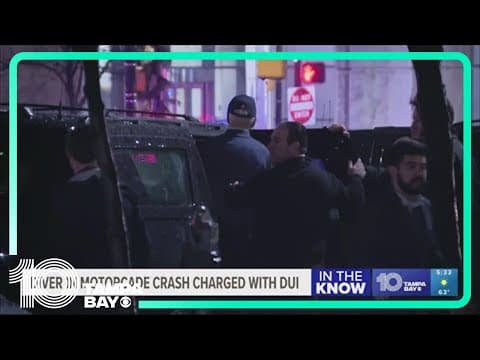 Car plows into parked SUV guarding President Joe Biden's motorcade