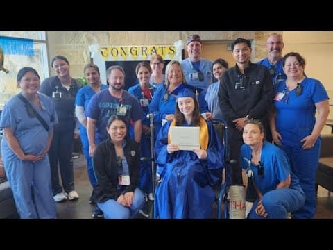 Fort Worth hospital throws surprise graduation for sick high school senior