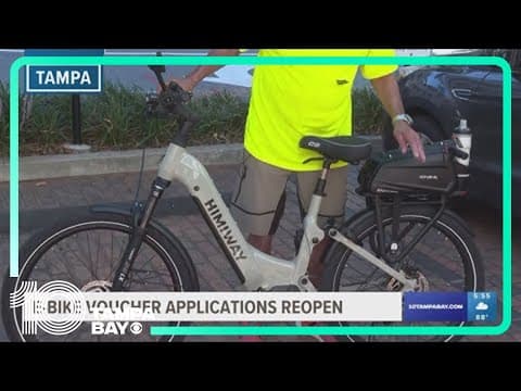 Tampa offers $1,000 vouchers for e-bikes for residents in second round of voucher program