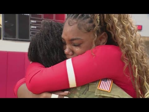 'Momma made it' | Houston-area US Army sergeant surprises kids after being gone for nearly a year