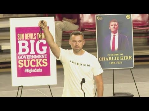 Jack Posobiec speaks on Charlie Kirk at ASU vigil