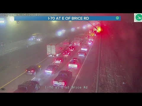 1 dead following crash on I-70 near Reynoldsburg