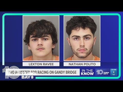 FHP: 2 men pulled over, arrested for driving 130 mph over Gandy Bridge