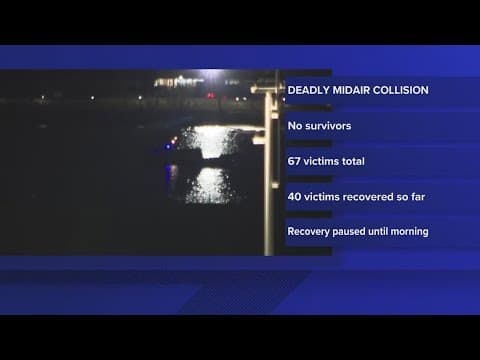 40 victims pulled from Potomac River after collision