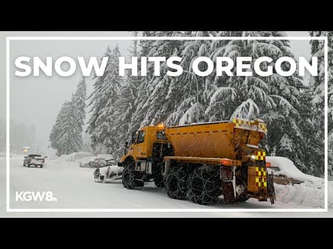 Snow in Oregon: Hood River gets 3-5 inches, Cascades could see up to 2 feet
