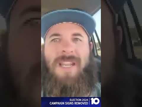 Campaign signs can be removed if placed too close to roadways, according to Ohio law #shorts