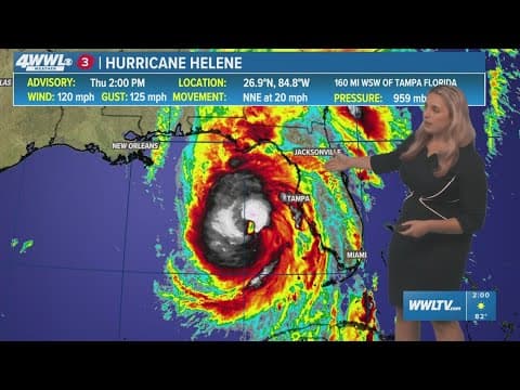 Watch: Hurricane Helene becomes major Category 3 storm