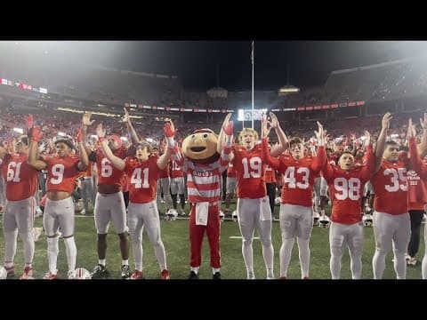Carmen Ohio: Buckeyes celebrate 56-0 win over Western Michigan