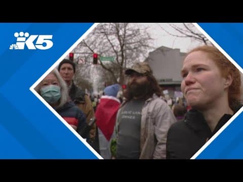 'The forest won't be protected': Former Parks workers gather in Bellingham to protest mass firings