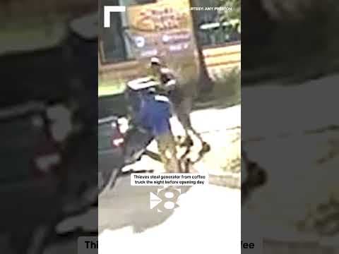 Thieves stole a generator from a North Texas coffee truck the night before its opening day