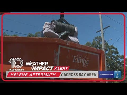 Cleanup processes begin across Tampa Bay after Hurricane Helene