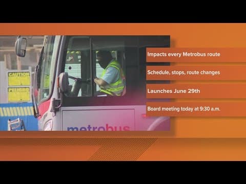 Metro overhauling entire bus system