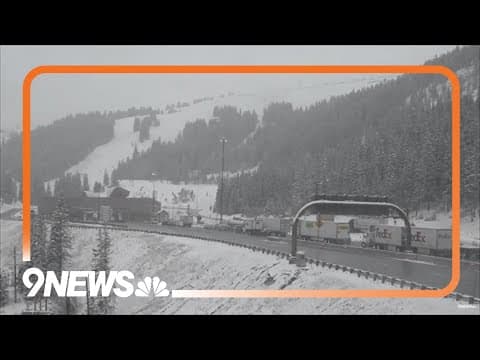 Snow falls in Colorado's mountains