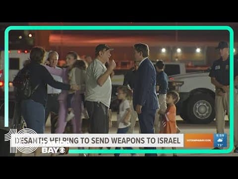 DeSantis helping to send weapons to Israel