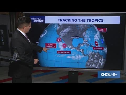 Tropical update: Latest on Jerry, Karen in the Atlantic; Priscilla, Raymond in the Atlantic