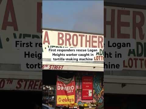 The man’s arm got trapped inside the machine around 10 a.m. on Friday at Sawaya Brothers Market.