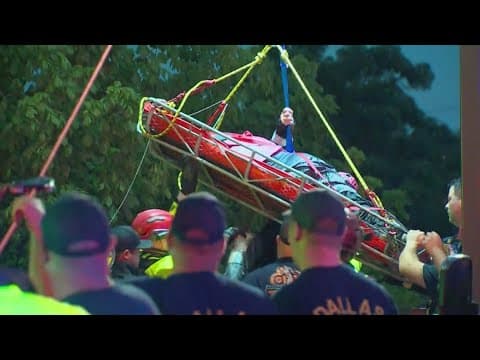Man rescued from a North Texas Creek at the bottom of an embankment