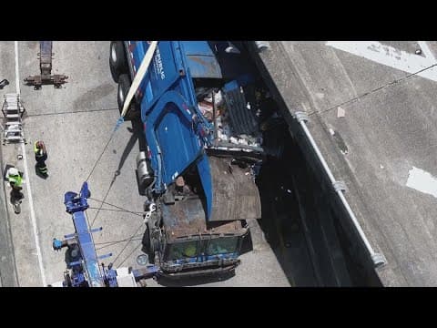 Garbage truck blocking I-10 Ramp has been removed after nearly 3 weeks