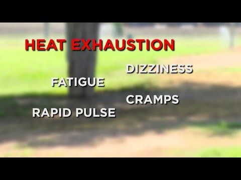 Spotting the signs of heat-related illnesses
