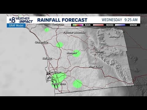Temperatures cool and clouds roll in on Wednesday