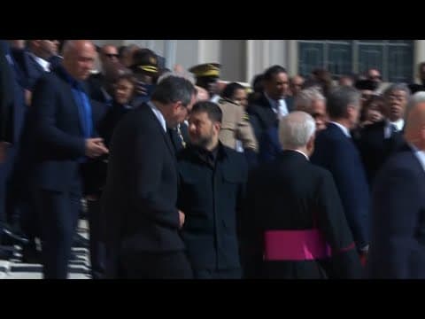 Pope Francis funeral: Ukraine President Volodymyr Zelenskyy arrives at Pope Francis' funeral