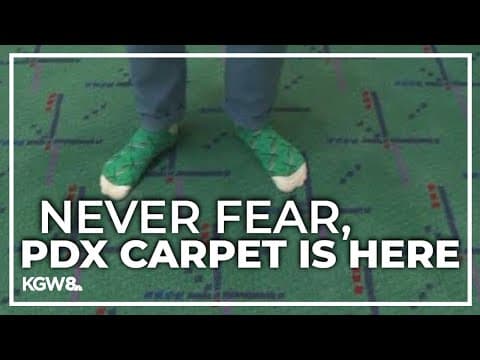 Iconic carpet returns to Portland airport