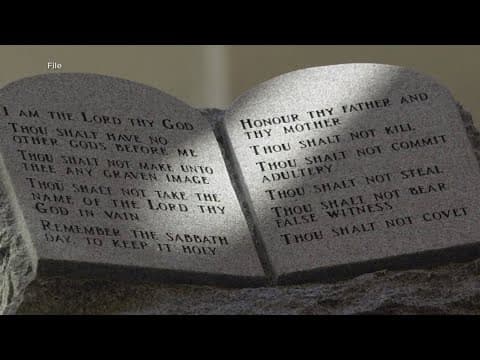 Louisiana requires public school classrooms to display the Ten Commandments